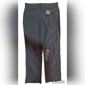 NWT Eddie Bauer Pants Men Size 33x32 Gray Flat Front Outdoor Nylon Blend Chinos